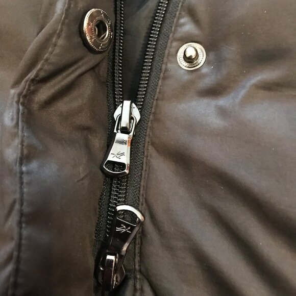 Kenneth Cole Coat Womens Down Hooded Puffer Black Size Small Warm Pockets - Picture 4 of 8